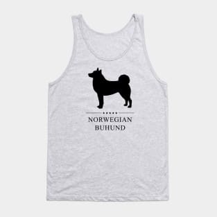 Norwegian Buhund Black Silhouette Tank Top